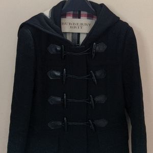 Burberry Fitted Wool Duffle Coat